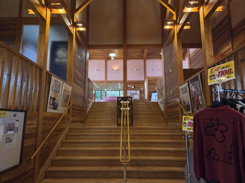 なかじま猿田彦温泉いやしの湯の階段