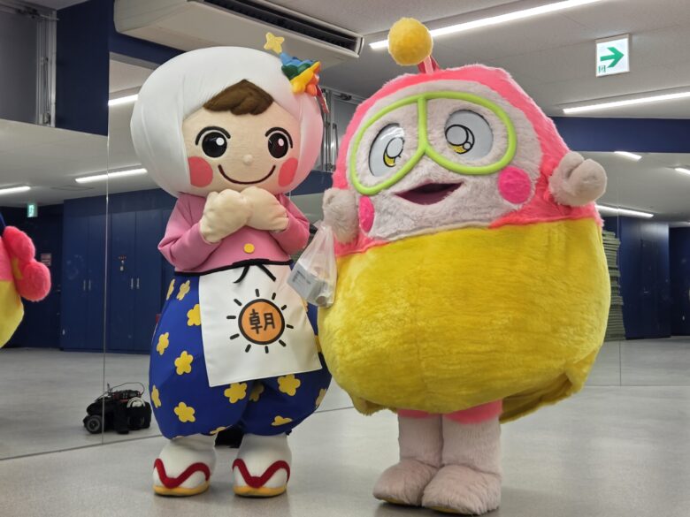 朝いっちゃんとプク丸ちゃん