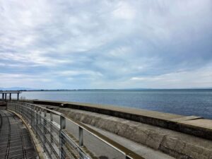 道の駅ウェーブパークなめりかわ からの日本海の眺め