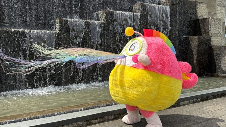 プク丸ちゃんのレインボーシャワー