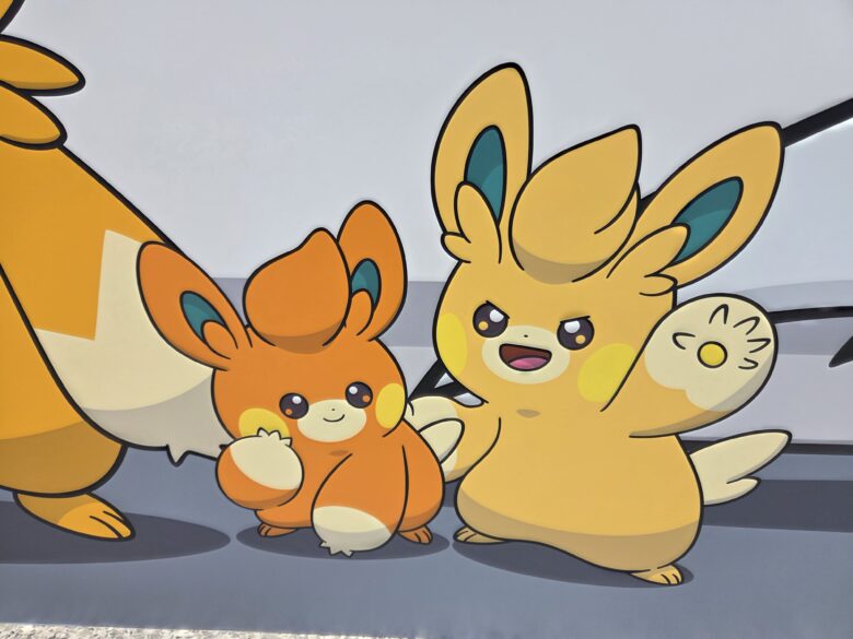 のと里山ポケモン・ウィズ・ユー空港のポケモンのイラスト