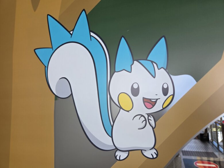 のと里山ポケモン・ウィズ・ユー空港のポケモンのイラスト