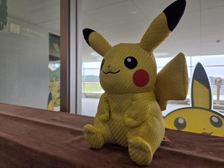 のと里山ポケモン・ウィズ・ユー空港に置かれていたぬいぐるみ