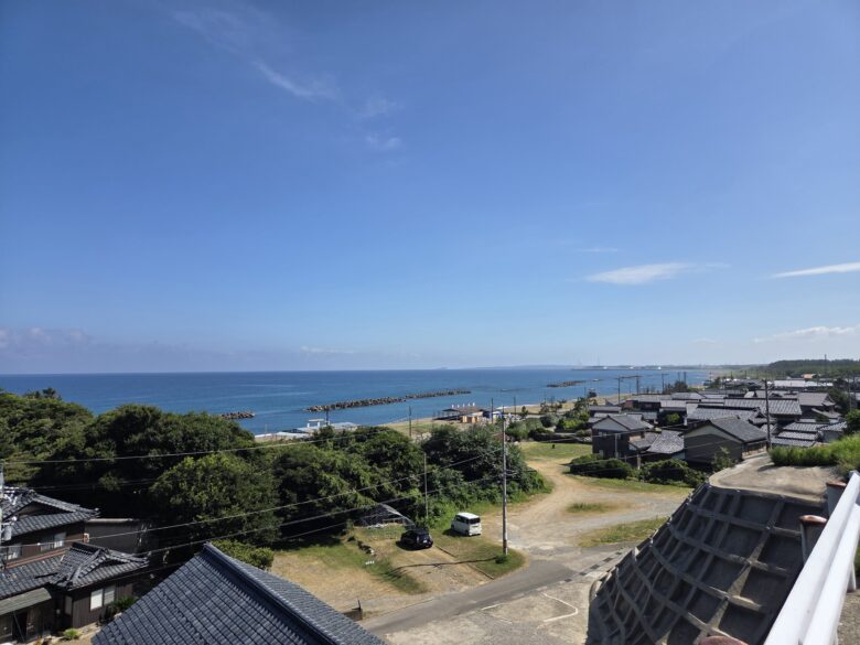 亀島園地の付近からの眺め