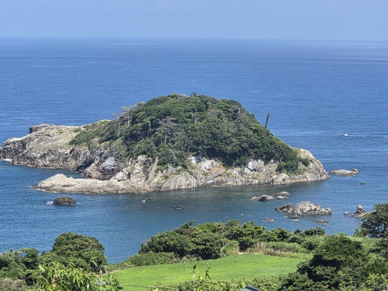 亀島園地付近の亀島