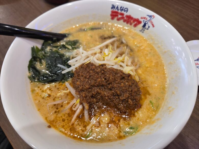 テンホウ 岡谷長地店の担々麺