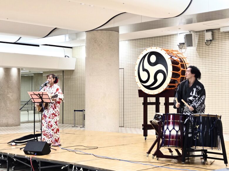 響きで繋ぐ能登と金沢・文化発信ステージのSUBARU&SAYAKAコラボ共演