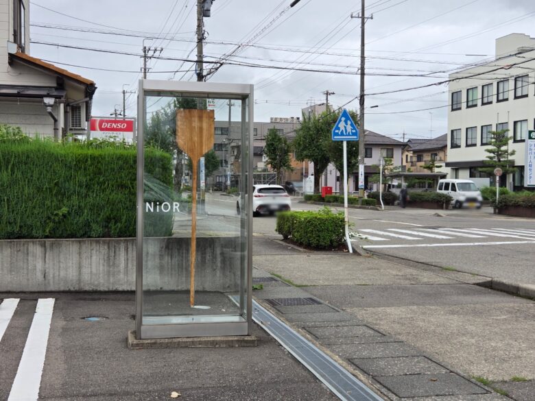 道路沿いに設置されているNiORの目印