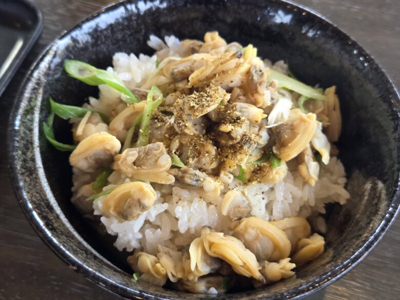 天橋立ビューランドで食事した「あさり丼」