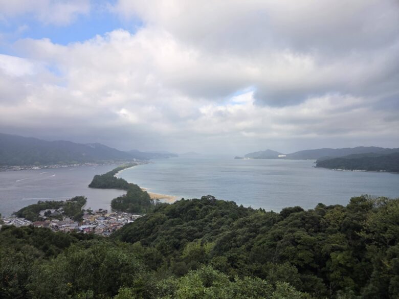 天橋立ビューランドから見える天橋立